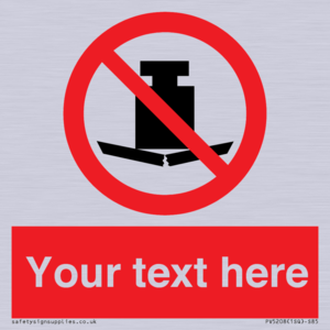 Custom No Heavy Loads Sign